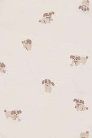 Organic Cotton Bib - Sasha Puppy Tofu