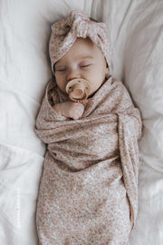Organic Cotton Wrap Blanket - Amber Rose