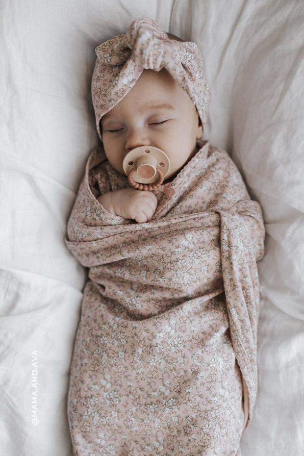 Organic Cotton Wrap Blanket - Amber Rose