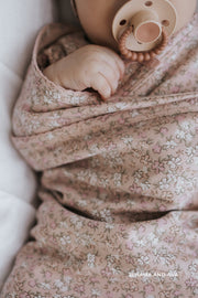 Organic Cotton Wrap Blanket - Amber Rose