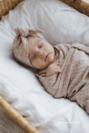 Organic Cotton Wrap Blanket - Amber Rose