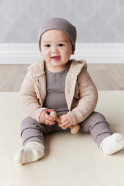 Organic Cotton Modal Marley Beanie - Cobblestone