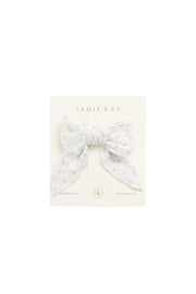 Organic Cotton Bow - Emmy Lilac