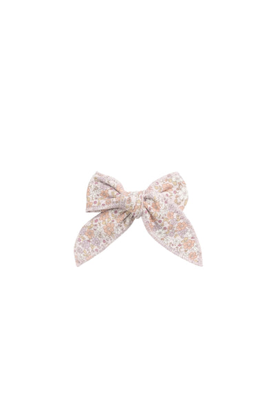 Organic Cotton Bow - Chloe Mauve