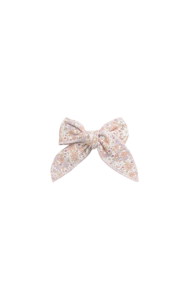 Organic Cotton Bow - Chloe Mauve