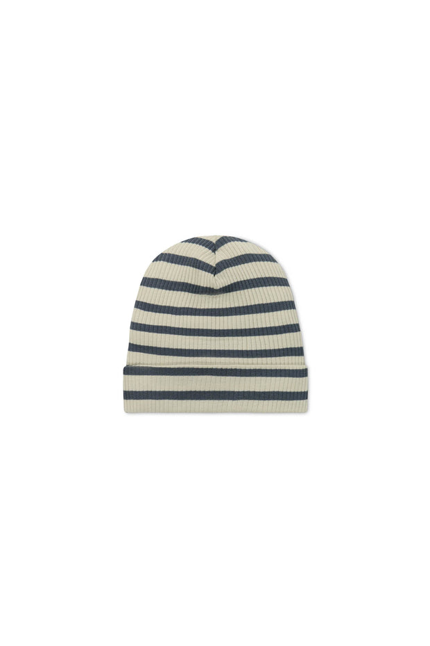 Organic Cotton Modal Marley Beanie - Cassava/Arctic