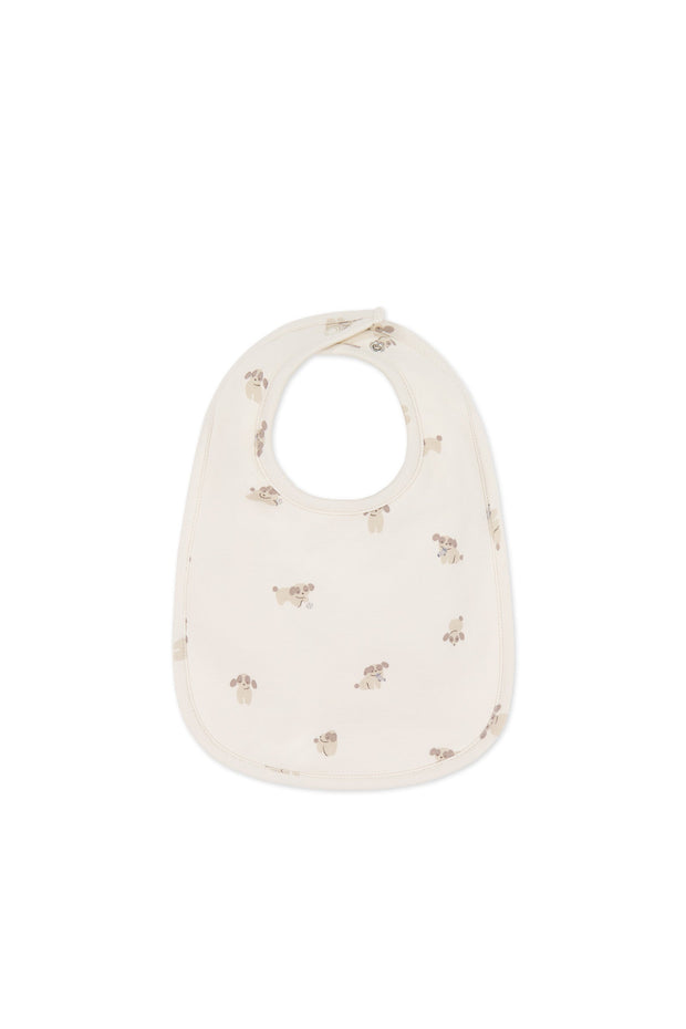 Organic Cotton Bib - Sasha Puppy Tofu